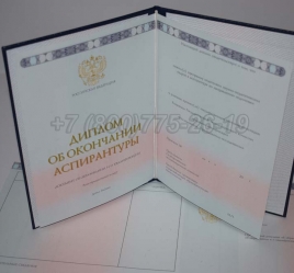 Диплом Аспирантуры 2019г в Абакане