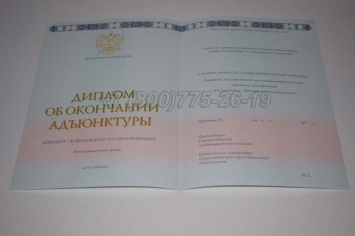 Диплом Адъюнктуры 2017г в Абакане